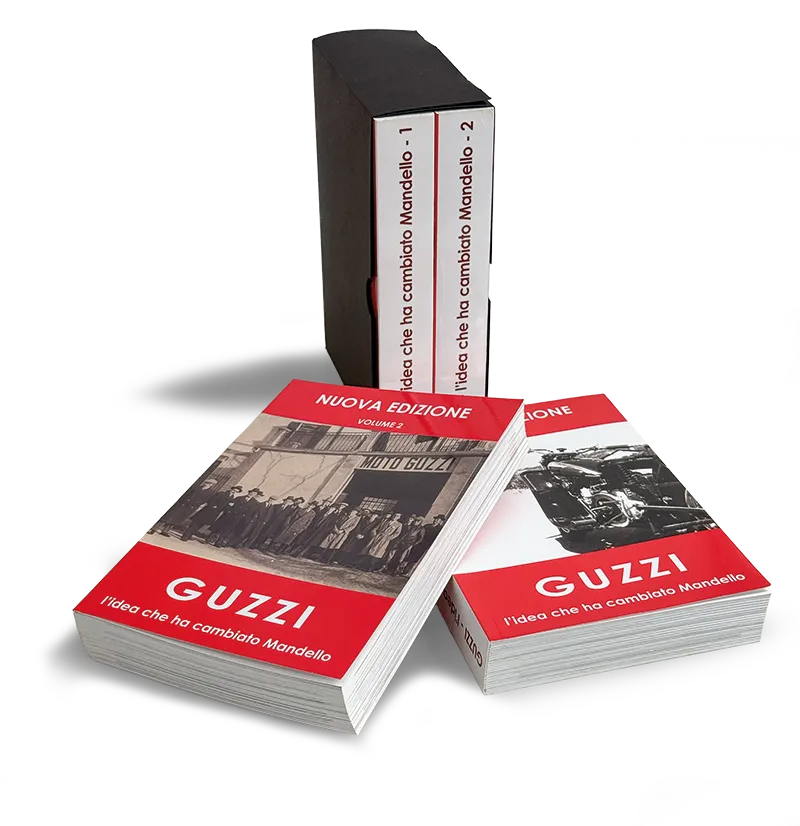 Motoraduno Internazionale Città della Moto Guzzi 2026 libri "Moto Guzzi, l'idea che ha cambiato Mandello"